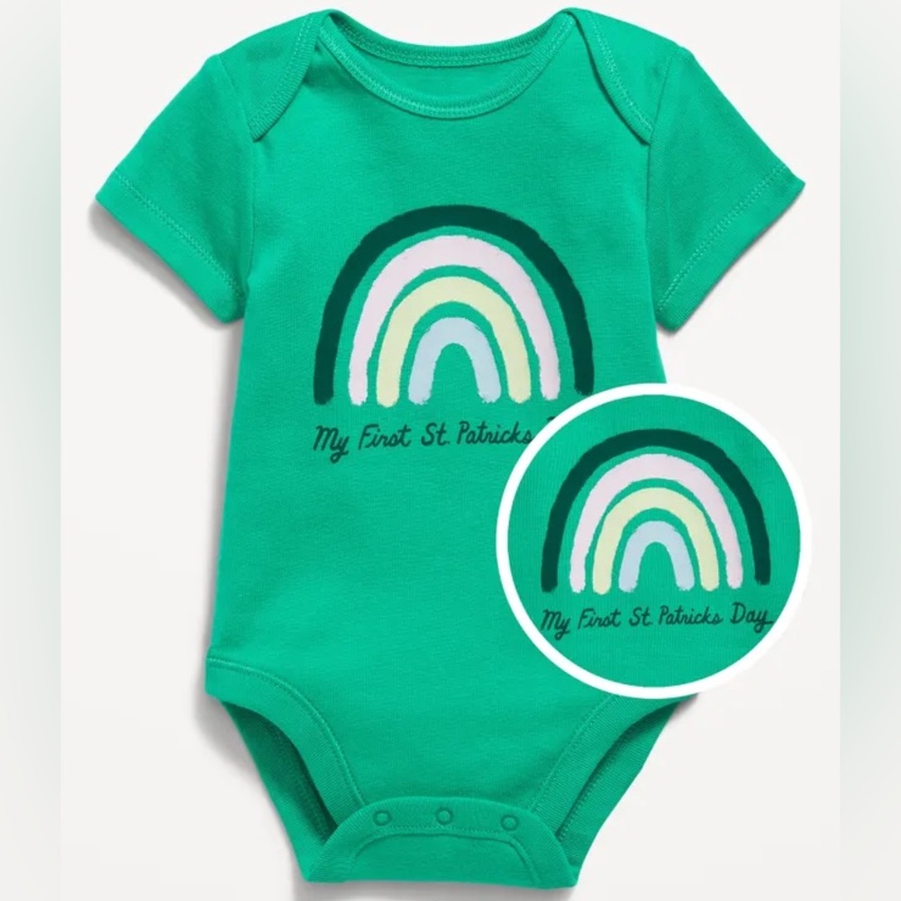 💕 FREE with bundle 🆕 Old Navy St. Patrick’s Day Onesie - Size 12-18 months